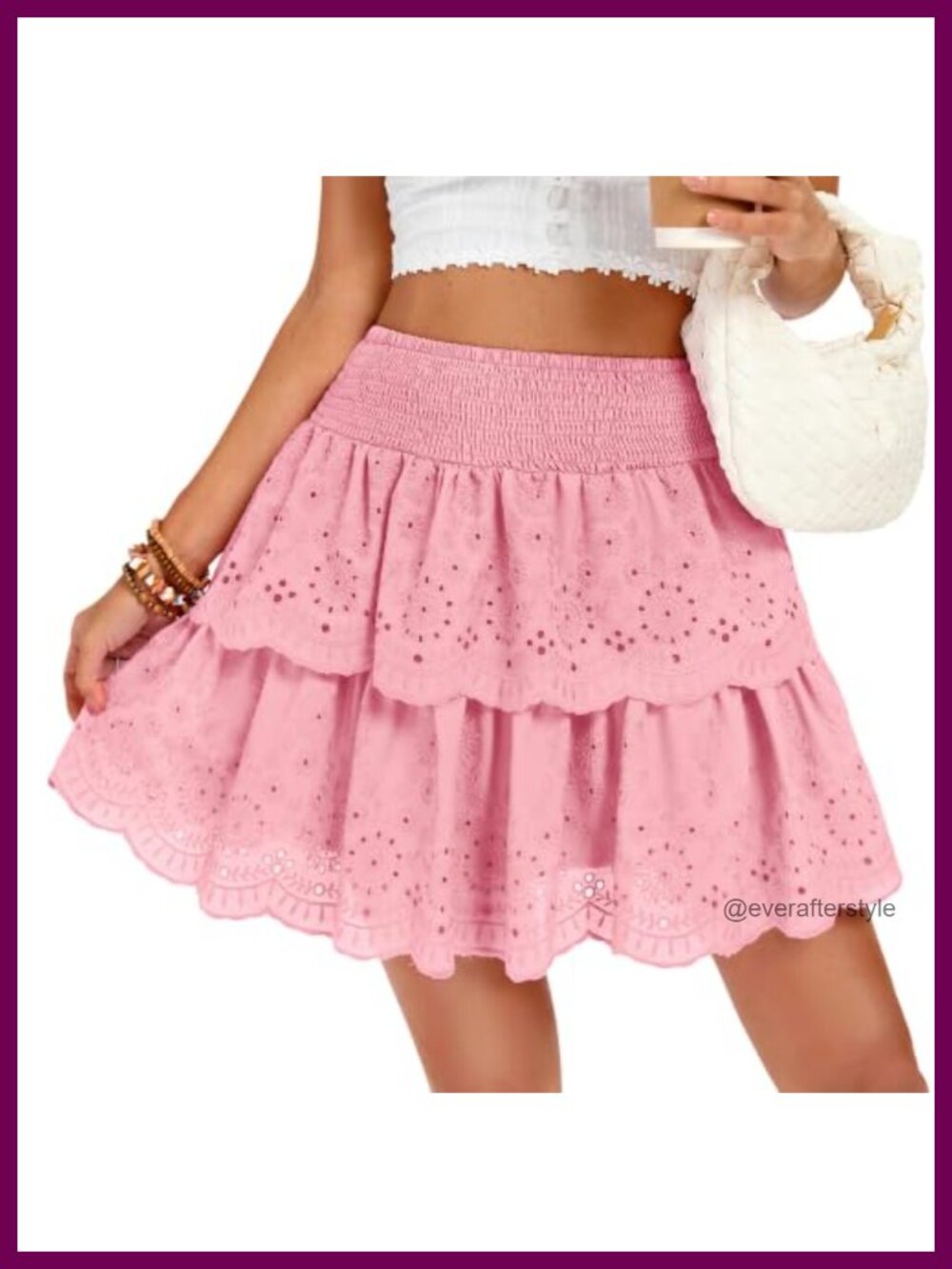 Women Pleated Mini Skirt High Waist Ruffle Layered A Line Flowy Y2K